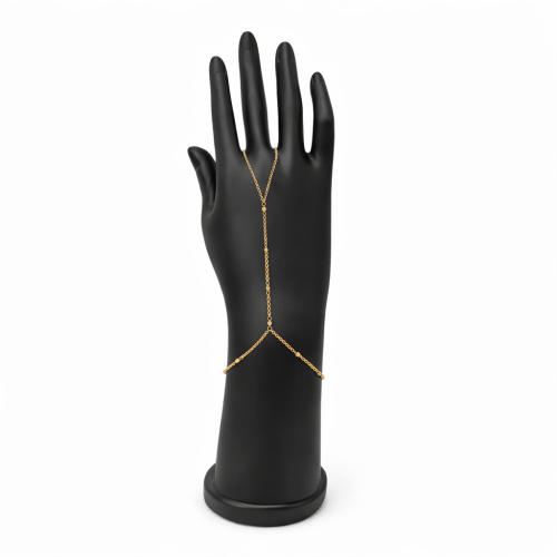 كف ذهب عيار 21 وزن 1.83 جرام بتصميم متدرج ناعم