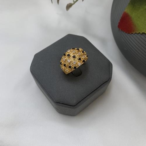 خاتم بحريني عيار 21 تصميم الألماس