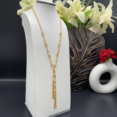 طقم بحريني بإضافة اللؤلو الزراعي عيار 21 الوزن 26