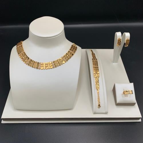 طقم بحريني تصميم الألماس عيار 21 الوزن 34.91