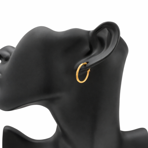 حلق دائري ذهب صافي عيار 18 الوزن 1.5