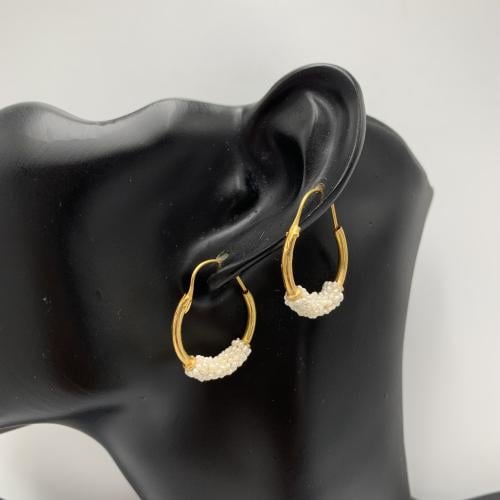 حلق دائري باللؤلؤ الزراعي عيار 21