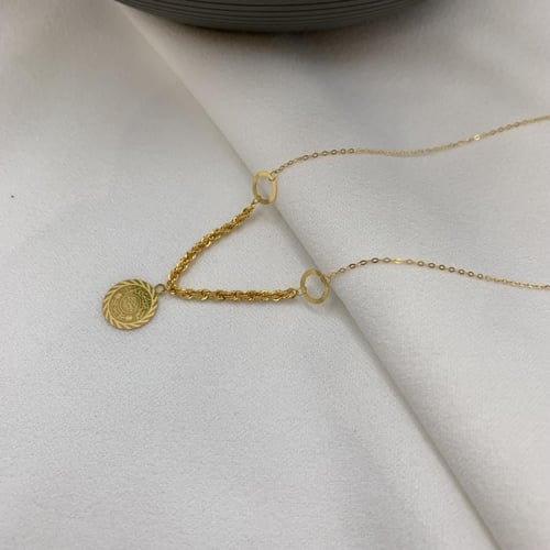 طقم بحريني ناعم عيار 21 ذهب صافي الوزن 3.5