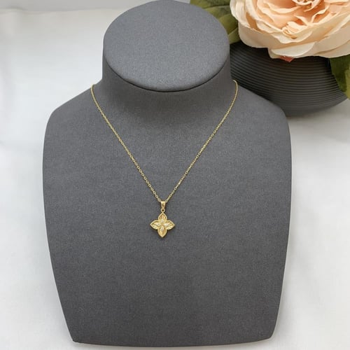 عقد إيطالي تصميم الألماس عيار 18