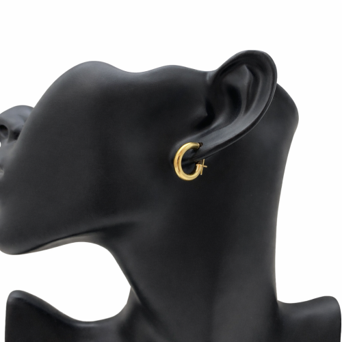 حلق دائري ذهب صافي عيار 18 الوزن 1.3