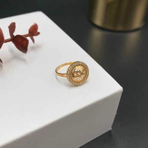 خاتم بحريني تصميم الألماس عيار 21 الوزن 1.9