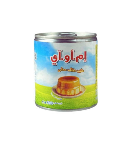 حليب مكثف محلى ام او اي 390 ملي