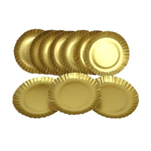 صحون ذهبيه دائريه