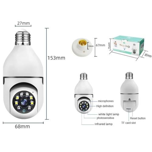 Wi-Fi light bulb camera