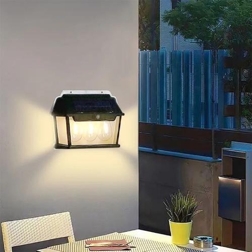 Wall lighting with solar energy, one-year warranty