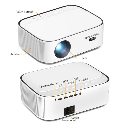 Smart projector with clarity 1080x1920p native - 5500 lumen. Byintek