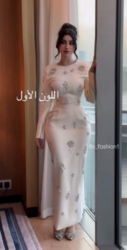 فستان العيد باللون الابيض