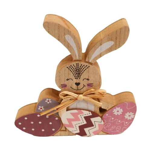 تحفة خشبية للمنزل بتصميم أرنب