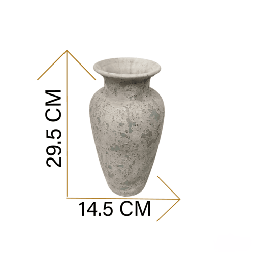 مزهرية سيراميك فاخره باللون الأخضر الهادئ للديكور...