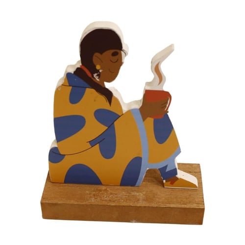 تحفة خشبية لركن القهوة