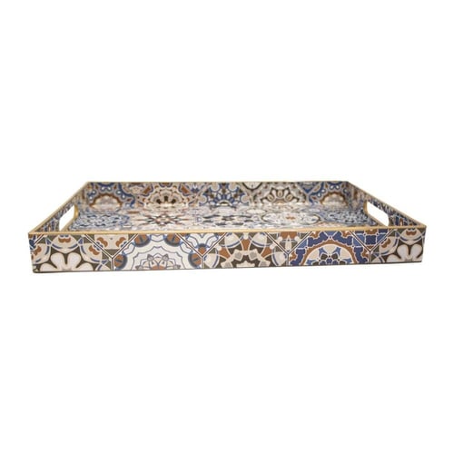 صواني بلاستيك مزخرفة بعدة احجام