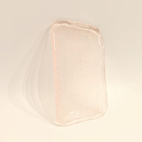 صينية تبسي تقديم من الزجاج شفافة