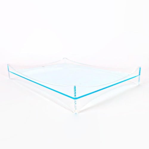 صينية تبسي تقديم من الاكريليك الشفاف متعدد المقاسا...