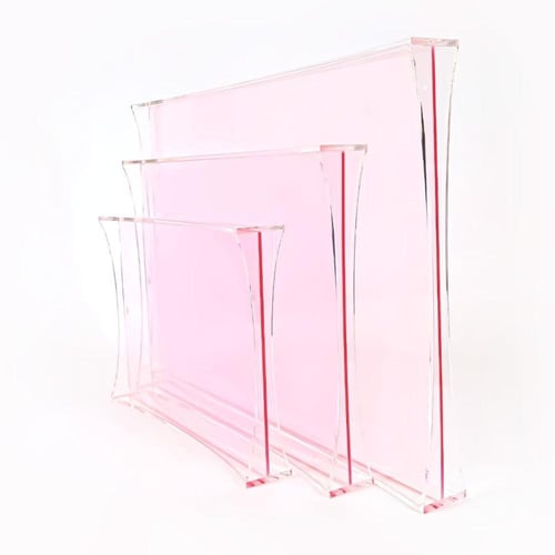 طقم صواني و تباسي أكريليك فاخر