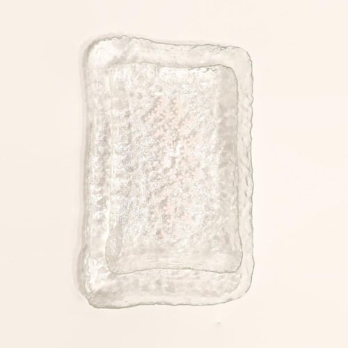 صينية تبسي تقديم زجاج شفافة متعددة المقاسات