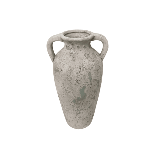 مزهرية سيراميك فاخره باللون الأخضر الهادئ للديكور...