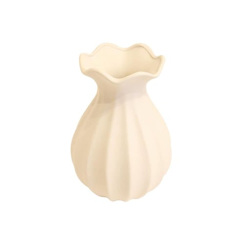 فازة سيراميك بلون بيج