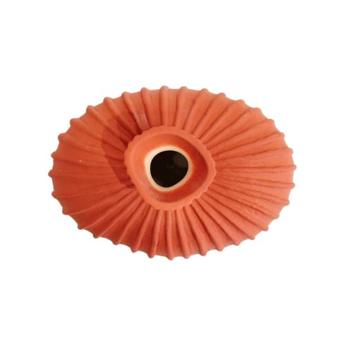 فازة سيراميك بلون برتقالي بعدة مقاسات