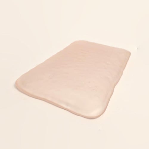 صينية تبسي تقديم من الزجاج شفافة