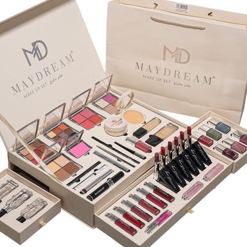 طقم مكياج MAYDREAM – مجموعة متكاملة في علبة فاخرة⭐...