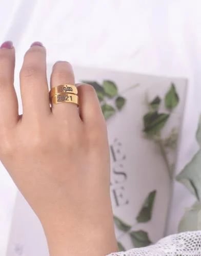 خاتم الاسم والتاريخ رجالي ونسائي