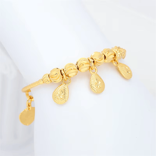 أسورة ذهبية 24ق قابلة للتعديل للأطفال