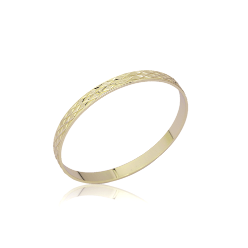 أساور نحاس محفورة مطلية ذهب 14ق