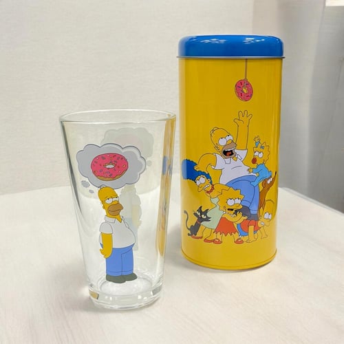 كوب سيمبسون قزاز شفاف مع حصالة