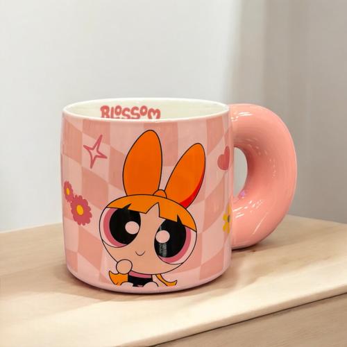 كوب فتيات القوة بشخصية بلوسوم سيراميك