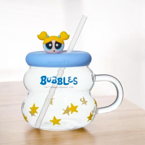 كوب فتيات القوة بشخصية بابلز قزاز شفاف