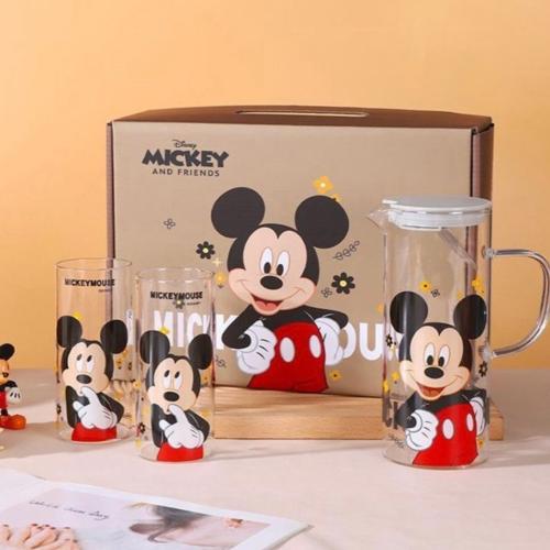 طقم اكوب ميكي ماوس قزاز شفاف