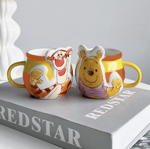 اكواب كبلز ويني الدبدوب و نمور طقم سيراميك 400 ملي