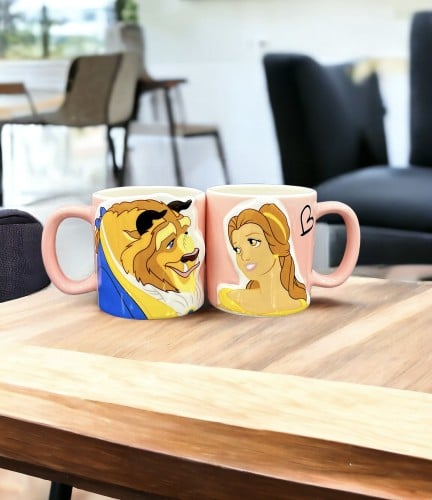 اكواب كبلز الاميرة والوحش طقم سيراميك 350 ملي