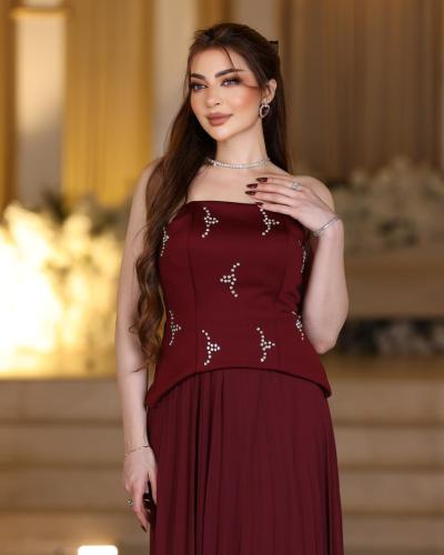 فستان سهرة أسود ناعم