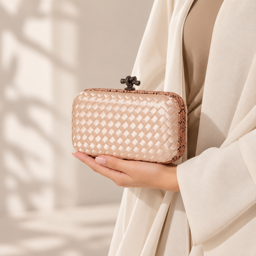 Lira Clutch – Blush Nude