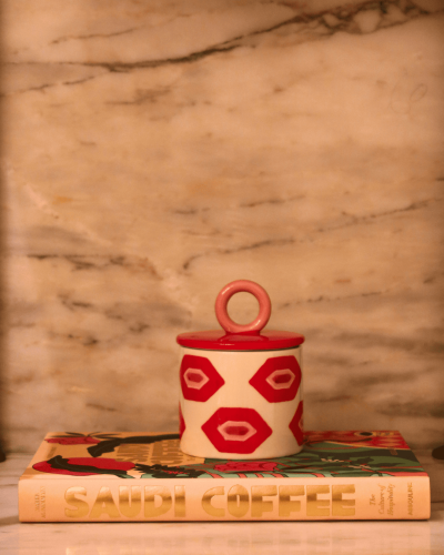 Storage Jar Mónica & Verónica (Red/Pink)