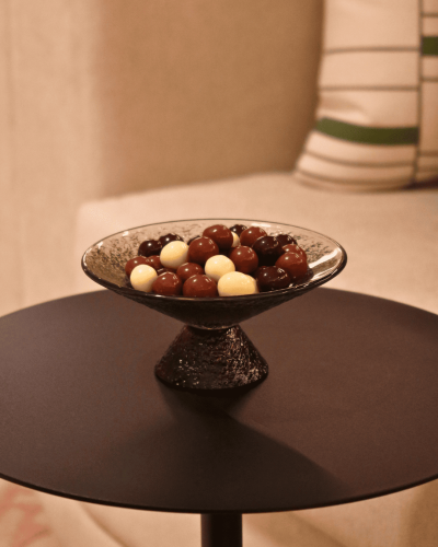Bonbon Glass Bowl Medium Green/Brown