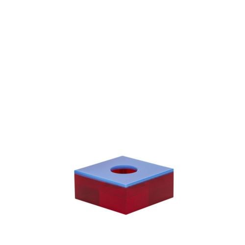 Flux Tealight Holder - Blue/Red