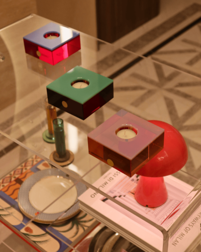 Flux Tealight Holder - Pink/Orange