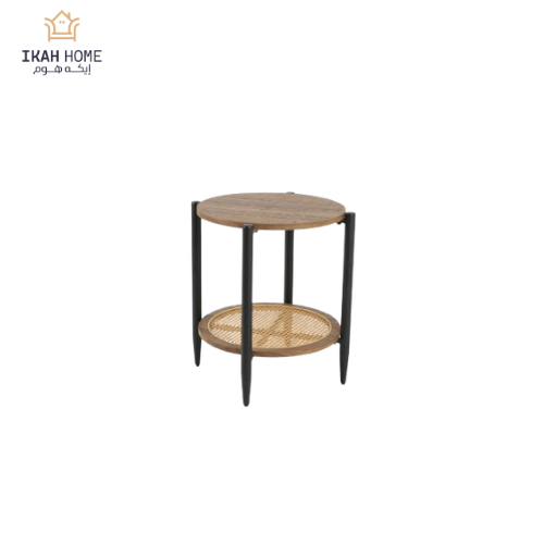 Single service table rattan wood