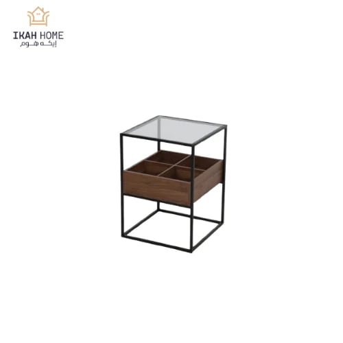 Side service table glass surface