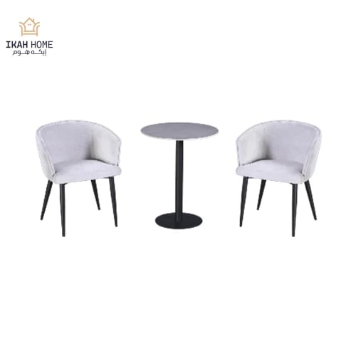 Ceramic table set with 2 chairs