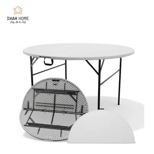 Fibreboard round table foldable