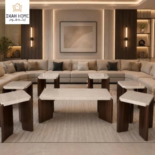 طقم طاولات كنب 7 قطع