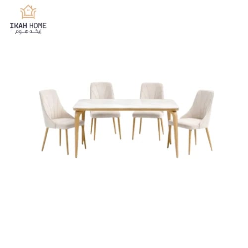 Marble dining table with 4 chairs